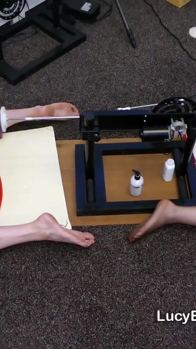 Thrilling moment from "Amazing Fucking Machine Double Dildo Duel"