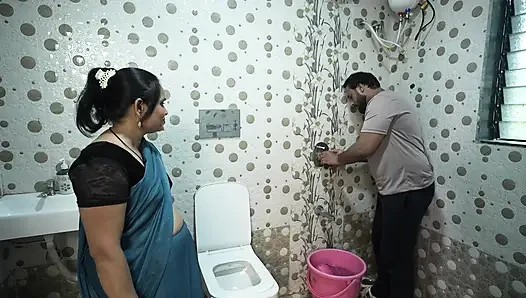 Hot Desi Indian Plumber Sex With Home Owner Bhabhi with huge 8 inch cock