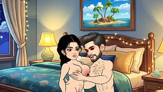 The story of Rupa Bhabhi and Gopal's bedroom sex story. Hindi Cartoon Story