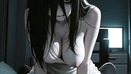 Аниме Hentay - женщина с обручем, как представляется,