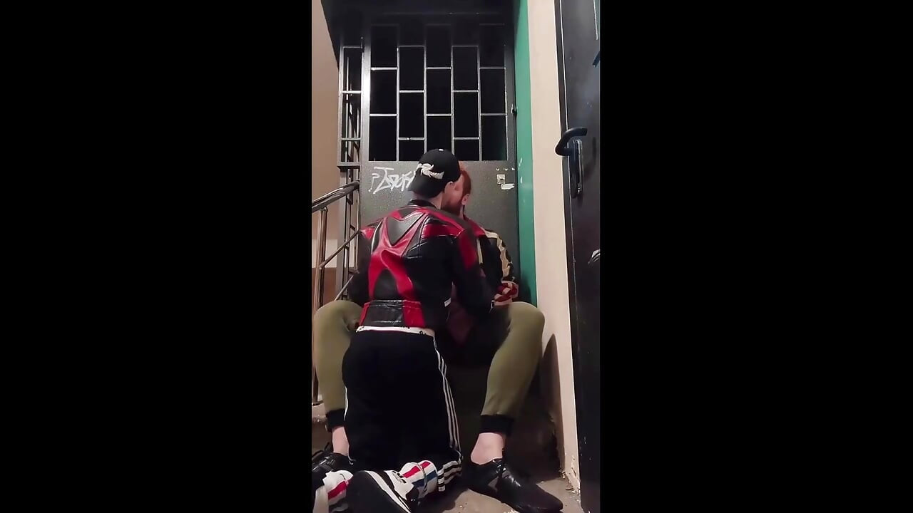 Young Scallyboy Sucks by Big Chav Red Handsome and Powerful Man