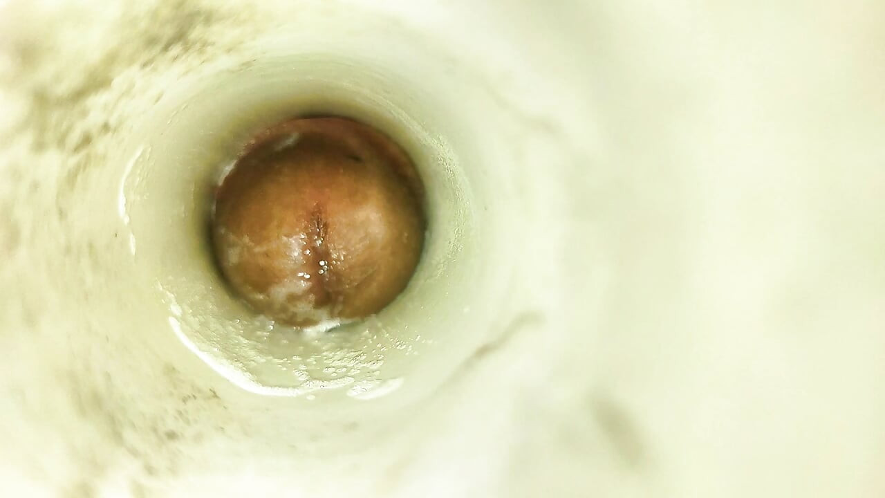 膣管内のカメラ:膣管内で大量の射精!ASMRベスト4K若者精子射出