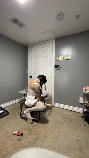 Spectacular moment from "Hot trans wearing her sexy white dress huge tits nice ass"