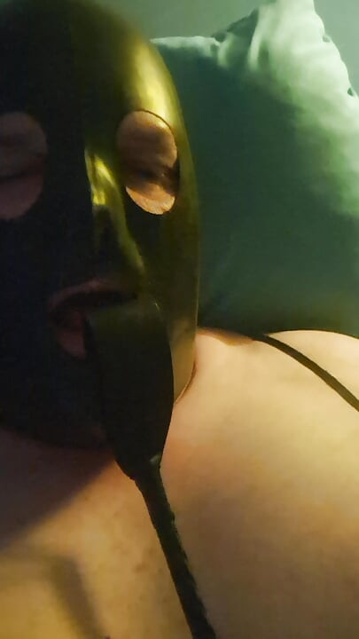 A naughty latex sissy...