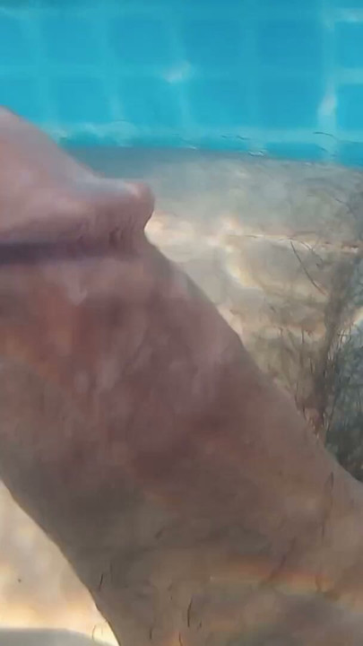 My Girlfriend plays with my ass and cock under water | Clip 1
