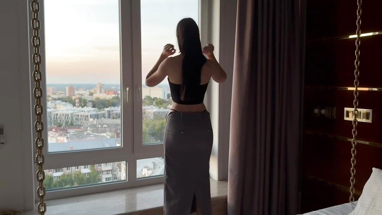 Goddess Stretching In High Heels & Long Skirt , Legs & Flexibility Display