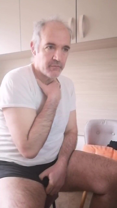 Must-see moment from "Double pissing with a fresh handjob early in the morning I drink a lot of water and pee a lot for my"