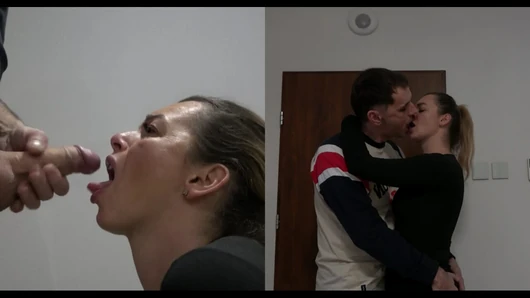 Lucky Cucky A kiss with my husband after a hard day at work 4k