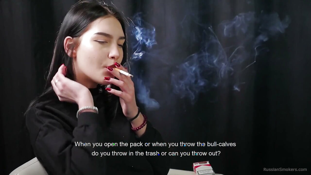 Young Brunette Smoker Interview - Calm Voice, Deep Inhales, Honest Addiction Talk