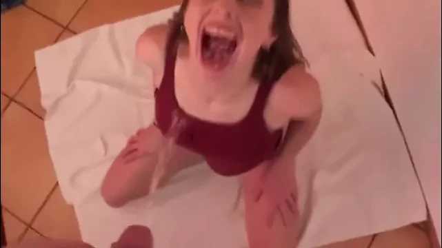 Cute piss drinker