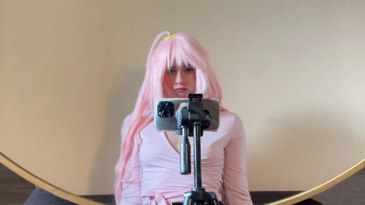 Zero Two Pixie Skirt Tease - Pink Panties to Vibrator & Dildo Bliss