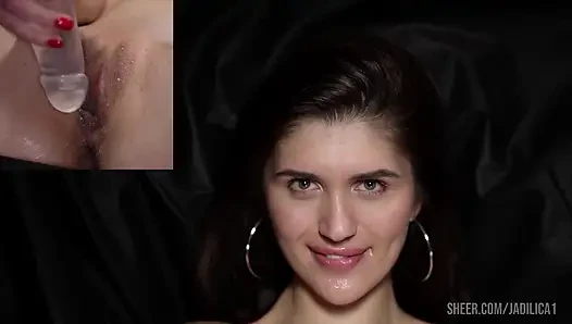 Tight Pussy Gets Lots of Orgasms Playing 1 on 1 with the Camera