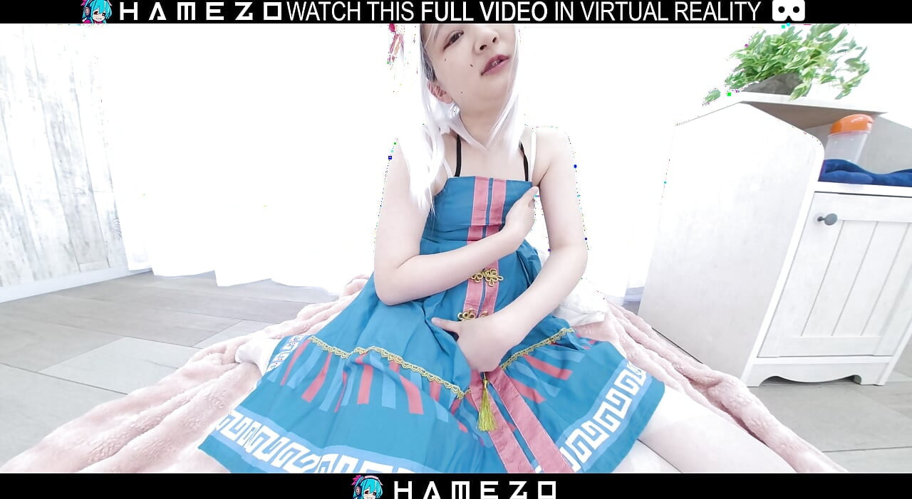 Erregter schwanz-teaser, japanerin Mayu Kanzaki masturbiert, in VR.