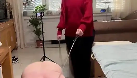 DomLadyMia-SlaveOfM Red welts for the slave Part2