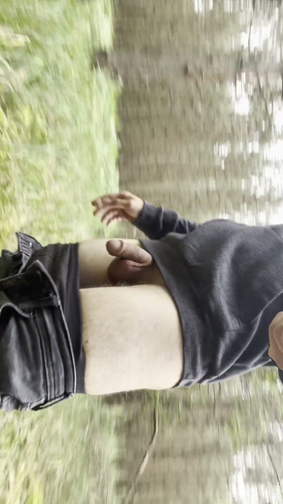 Publicboy18 young boy in pants flashes, strips and masturbates | Clip 1