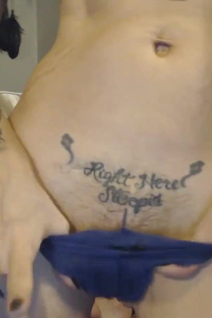 Goth Panty Smelling and Pussy Worship