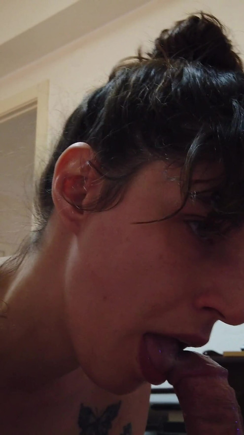 POV Blowjob Delicious Tongue Game in His Cocoon