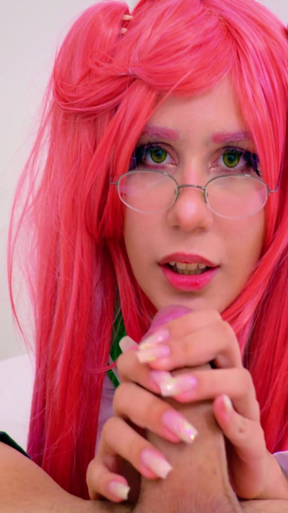 Otaku No Anal Heavy: Pink-haired Cosplayer Riding Her Butt Persistently