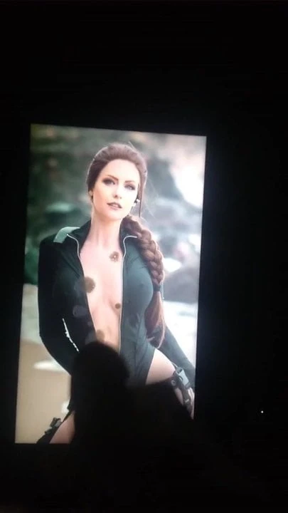 Cosplayer Maid of Might Cum Tribute