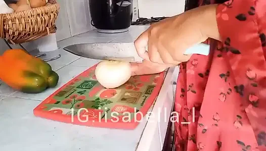 Mukbang und ficken in der küche
