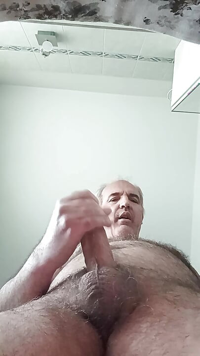 Tutorial for a Pleasant Penis Massage with a Flow of Sperm on the Smartphone Screen