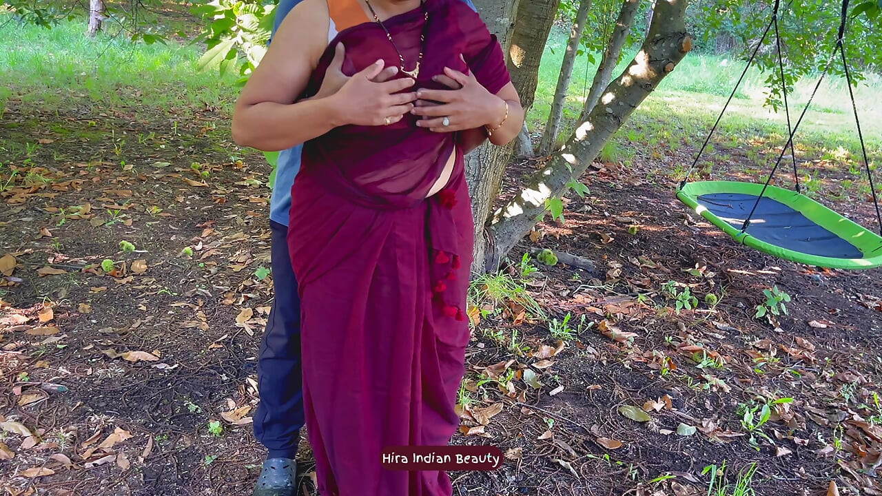 Face fucking my Best Friend's Wife. Cheating Saree Sex in Outdoor. Deepthroat Milf