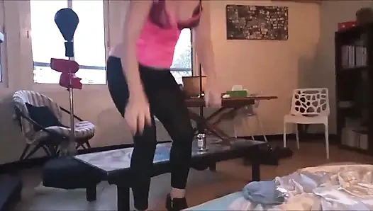 1393 - französischer amateur, doggystyle fick, satin-dessous