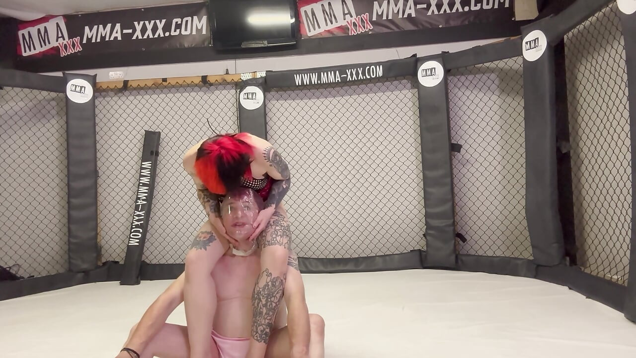 Pvc Stepmommy Torments Sissy in Mma Cage - Thigh Control & Humiliation