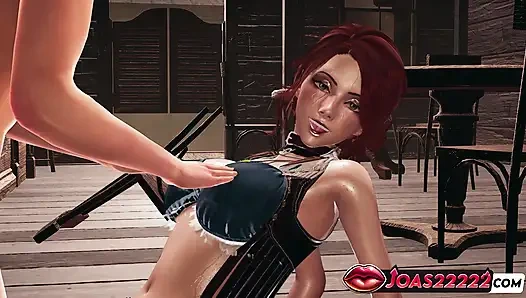 Heiße rothaarige korryn als Cowgirl, enger arsch lecken in Nahaufnahme, und intensives fingern von enger muschi, was zum Squirting führt