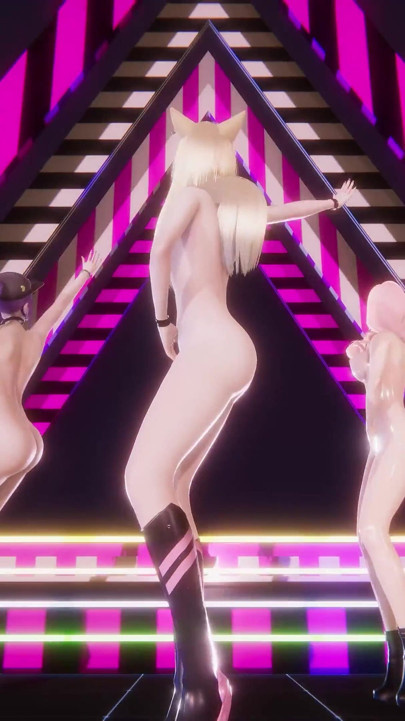 Blackpink - tarian bugil ahri akali seraphine yang hot banget