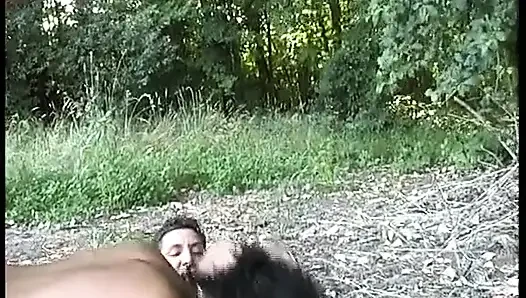 A Black Pussy for 2 White Cocks