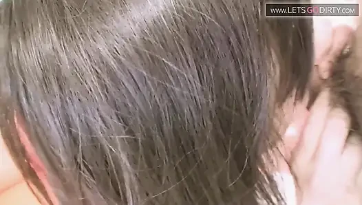 Horny MILF sucks cock then gets fucked to a pussy cumshot