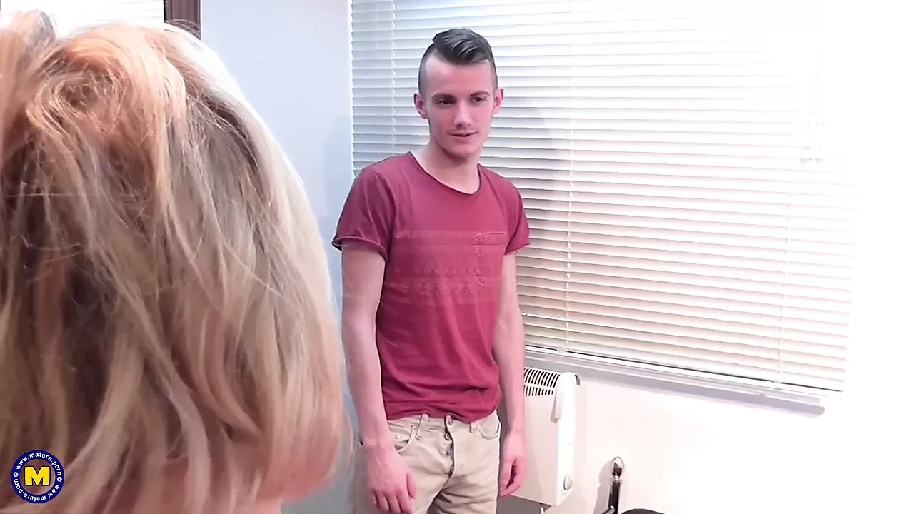Mature British mom lick suck and fuck step son