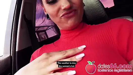 Wunderschöne studentin aus Deutschland im park gefickt jolee Love