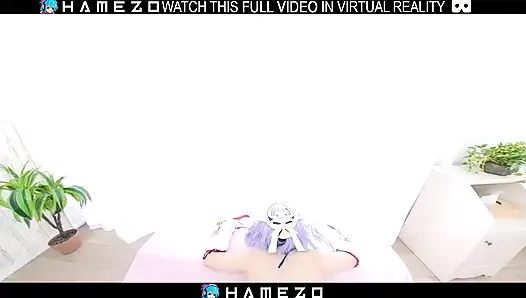 Cocona himekawa si gadis seksi jepang lagi muasin pacarnya,dalam vr.