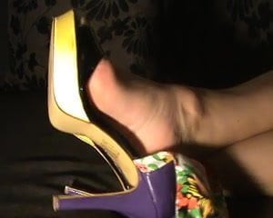 My feet in shoes