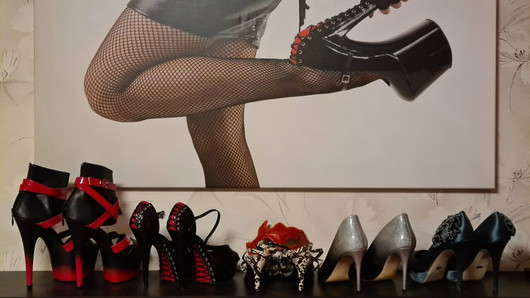 Mrs Samantha's High Heel collection, early 2020 (No sex)