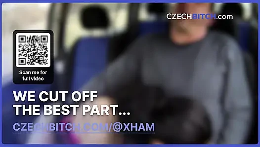 Raw fucking with an eager brunette in the car (Czech Bitch)