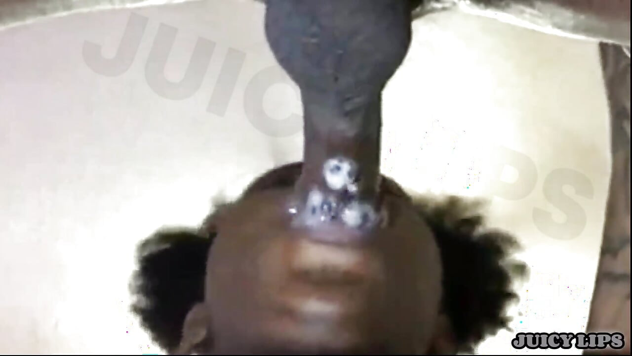 JUICY LIPS-mouth got so sloppy slurping his dick he bust a hard NUT!!!