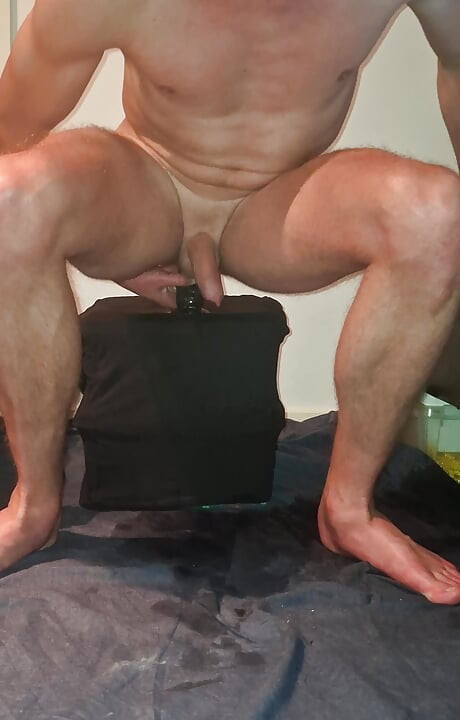 Solo Gay Twink Anal Dildo - Extreme Pissing Orgasms