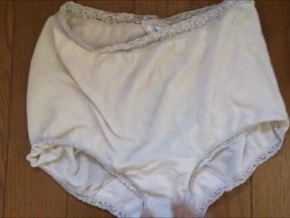 Comshot in my mother-in-law panties 1