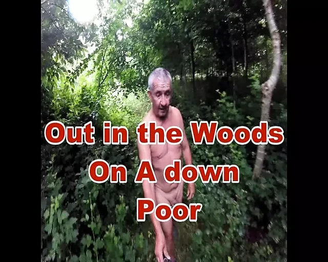 Shower Out Walking in the woods