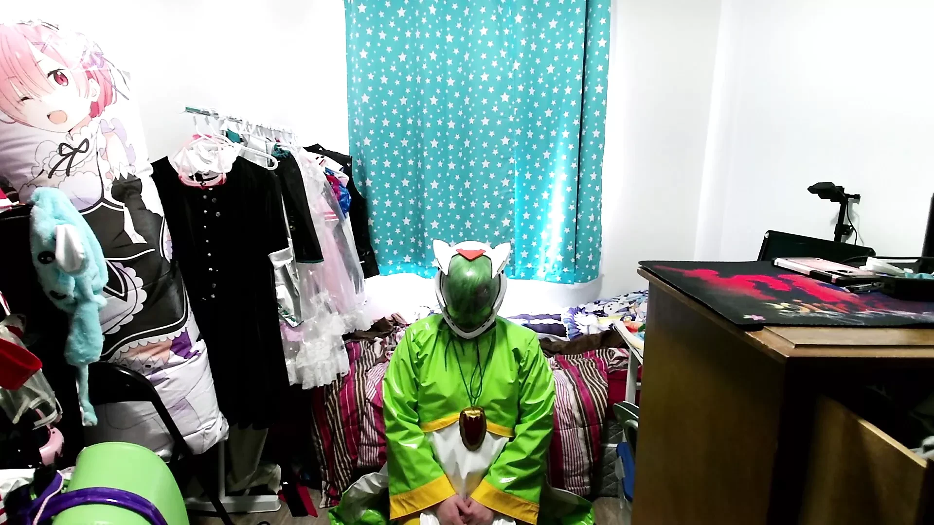 Резиновый ПВХ, Cosmo Cosplay, Eva H шлем и резиновая маска, игра с дыханием