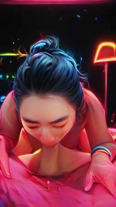 Real Life Anime GF Sucks BWC - POV Blowjob with Oral Creampie