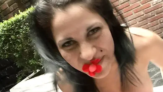 Big boobed latina whore loves doggystyle