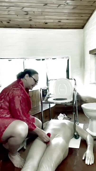 Powerful moment from "Dominatrix Mistress April - Sperm licker"