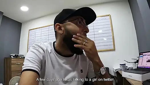 His Twitter Match Gags and Swallows His Load After Weeks of Waiting