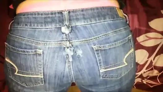 Cum on Wife's AE jeans