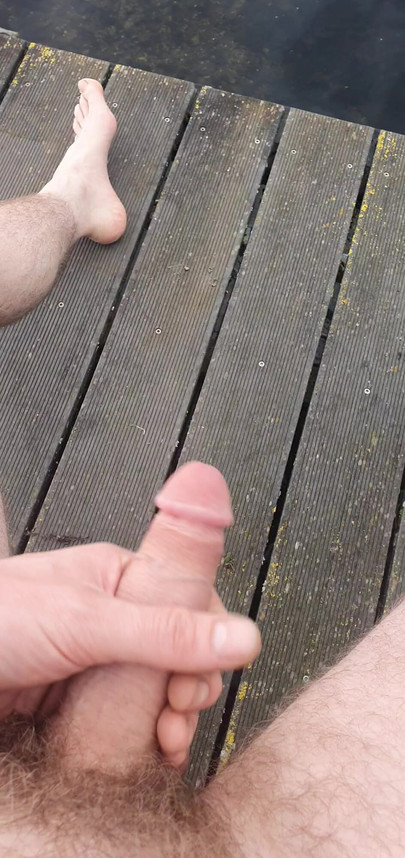 Jerked off at the lake