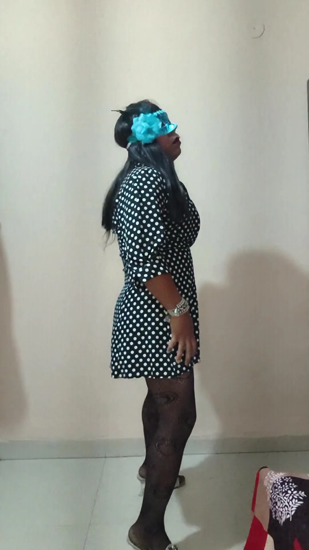 Polka Dot etekli travesti